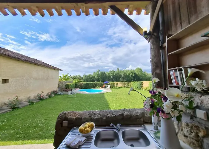 Maisonnette Dans Village Médiéval - 2 Pers - Piscine Privée&jardin Fourcès
